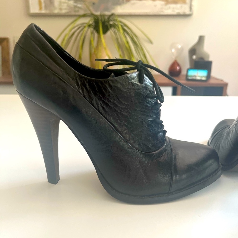 Black Aldo High Heel Mary Jane Shoes Gem